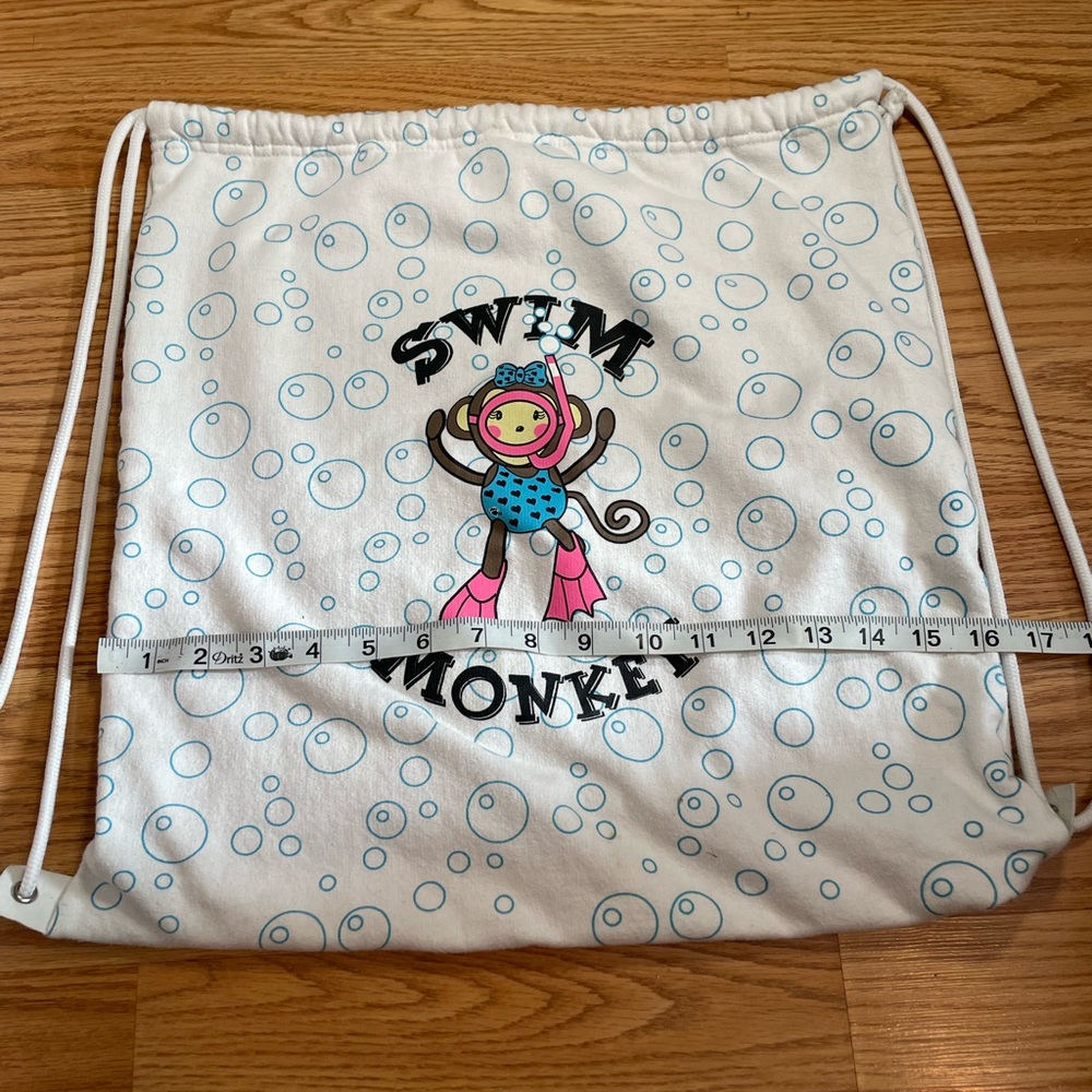 Swim Monkey Drawstring bag